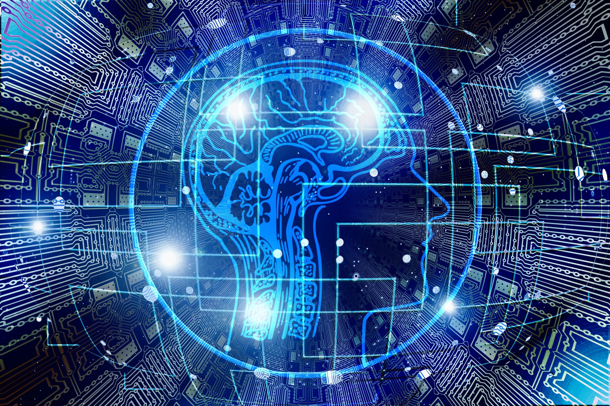 Mesterséges intelligencia illusztráció: AI chip és neurális háló